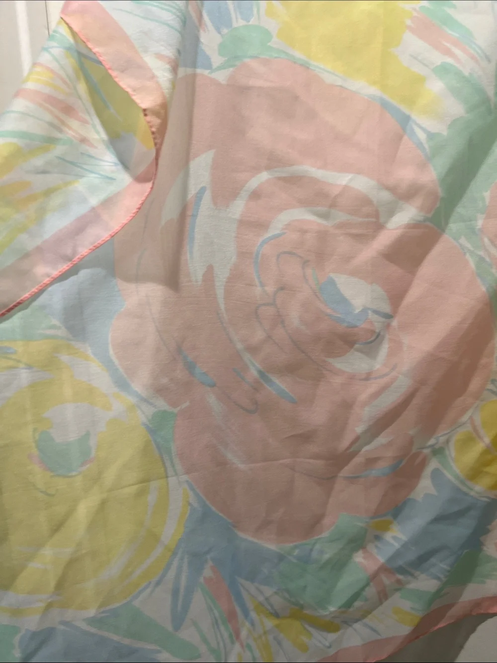 Pastel Swirl Sheer Scarf in Pink, Yellow, Blue, Mint